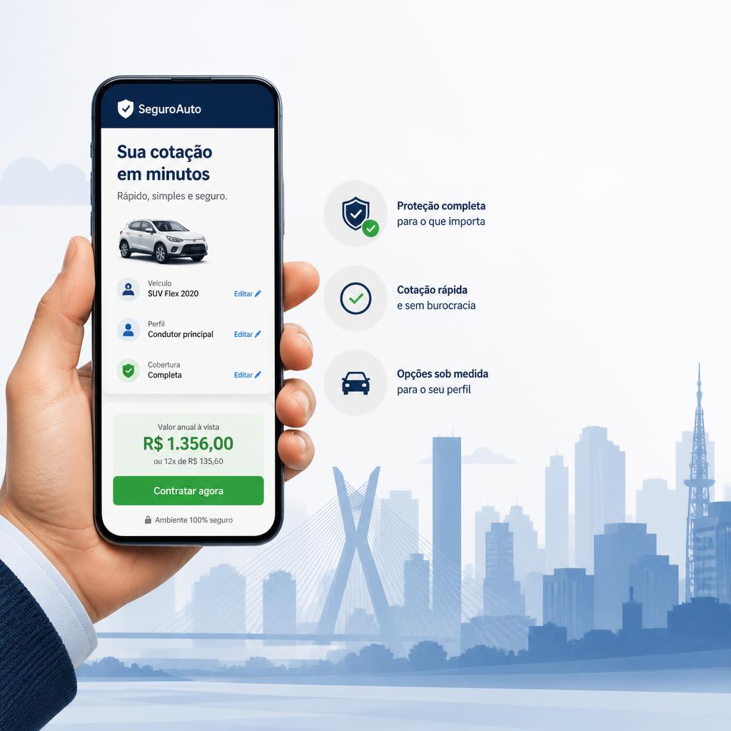 Cotação online de seguro auto com a Rio Rubio Corretora